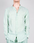 Camicia Riga Collo Coreana Gianni Lupo Art. GL7782S-S26