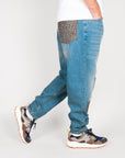 Jeans Tapered con toppe Over D Art. OH1F2W6D80