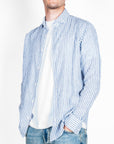 Camicia bastoncino in misto lino Philotinto Art. 26S02CA