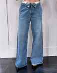 Jeans Amish Roll Up AMD113D4352237 Amish Woman abbigliamento moda qualità premium 1921 Store