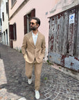 Abito beige in lino lavato Manuel Ritz