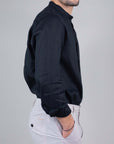 Camicia Puro Lino Collo Coreana Gianni Lupo Art. GL7620S-S25