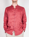 Camicia coreana Puro Lino Gianni Lupo Art. GL7620S-S26