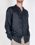Camicia coreana Puro Lino Gianni Lupo Art. GL7620S-S26