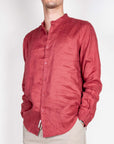 Camicia coreana Puro Lino Gianni Lupo Art. GL7620S-S26