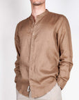 Camicia coreana Puro Lino Gianni Lupo Art. GL7620S-S26