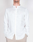 Camicia coreana Puro Lino Gianni Lupo Art. GL7620S-S26