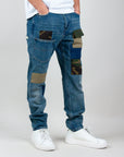 Jeans toppe mimetico Uomo Gianni Lupo Art. GL195F