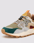 Sneakers Flower Mountain Art. YAMANO 3 MAN - Sneakers in suede e tessuto tecnico Uomo Verde-Giallo