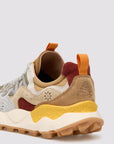 Sneakers Flower Mountain Art. YAMANO 3 MAN - Sneakers in suede e tessuto tecnico Uomo Verde-Giallo