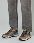 Sneakers Flower Mountain Art. YAMANO 3 MAN - Sneakers in suede e tessuto tecnico Uomo Marrone