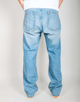 Jeans baggy Jack&Jones 100% cotone, vista posteriore, adatti per un look rilassato e confortevole.