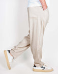 Pantalaccio misto lino Uomo Imperial Art, pantaloni leggeri in tessuto misto, taglia L.