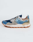 Sneakers Flower Mountain Art. YAMANO 3 Man- Sneakers in suede e Nylon Uomo Navy Blue- Kaki