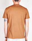 T-shirt SuperCulture Ciao Italia Art worn from the back, showcasing a model in size L, 100% cotton fabric.