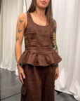 Top Bordo Volant Donna Tensione in Art. S26TH28