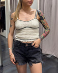 Top Maglia Traforata Only 15318209 Only abbigliamento moda qualità premium 1921 Store