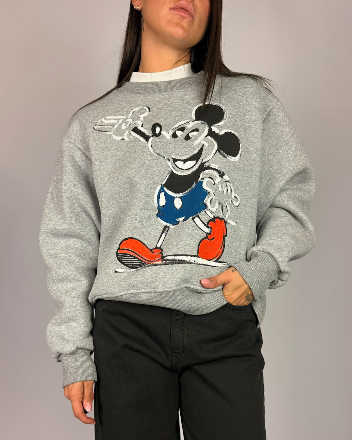 Felpa Topolino Tensionein Donna Art. 40326