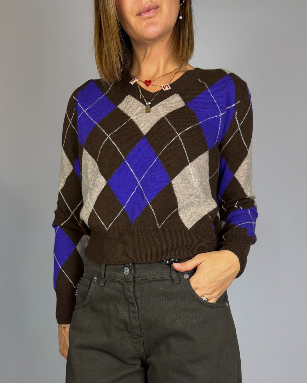 Maglione Rombi Tensionein Donna Art.  WL1795