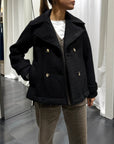 Cappotto Corto Cappuccio Motel Donna Art. 225031L