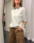 T-shirt Colletto e Polsi Susy Mix Donna Art. 01M670PE26R