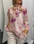 Camicia Fiocco Stampa Fiore Donna Dixie Art.CFFL1BBA