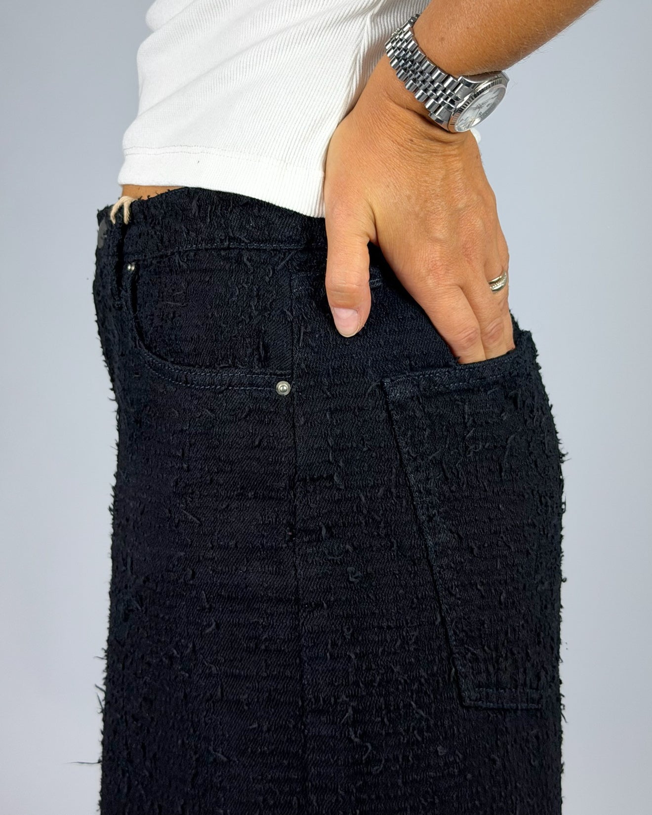 Jeans Dolly-2 Loose Fit Bouclé Noir 'n' Bleu Donna Art. P296J184N000