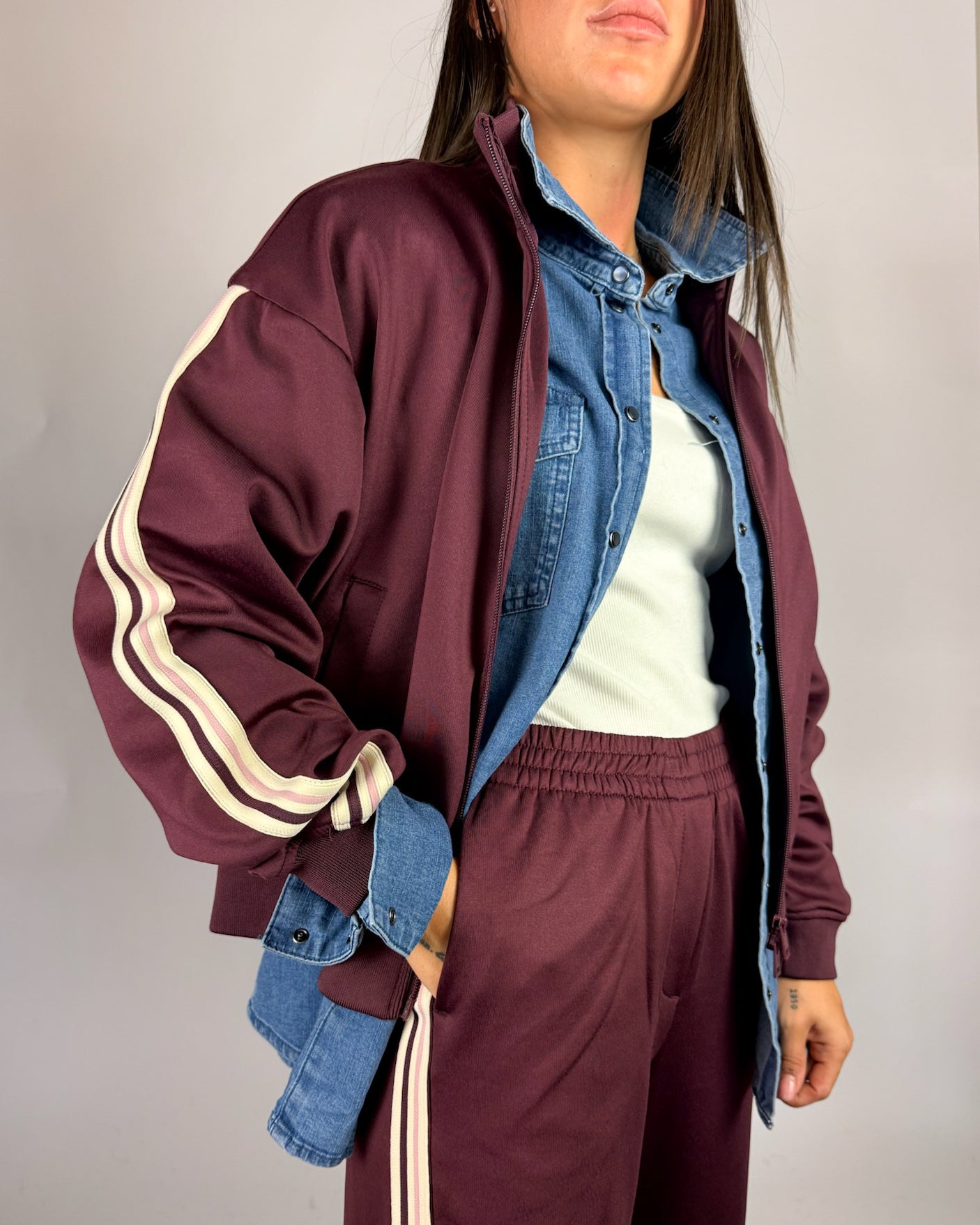 Felpa Zip Bande Laterali Leona JJXX Donna Art. 12303993