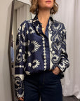 Camicia Lastra Stampa Foulard 100%Seta  Weekend MaxMara Donna Art.2615191011600
