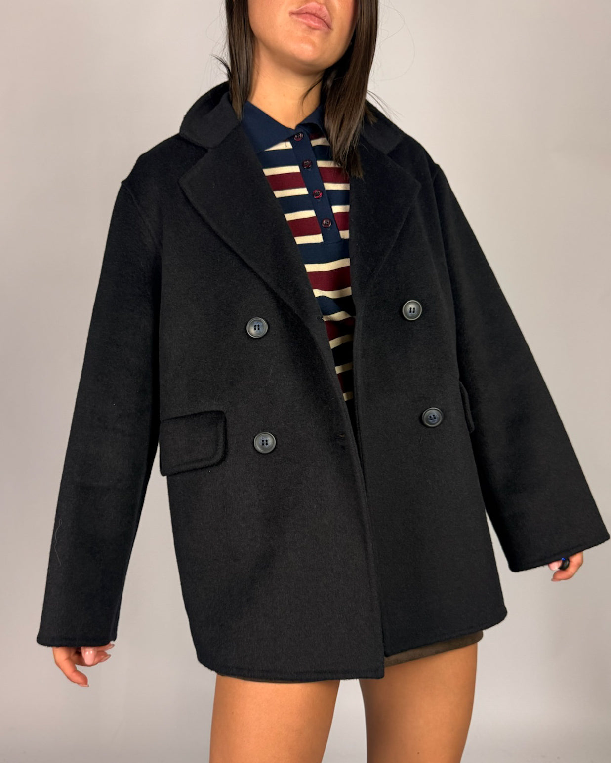 Cappotto doppio Petto Susy Mix Donna Art. PP408CA02