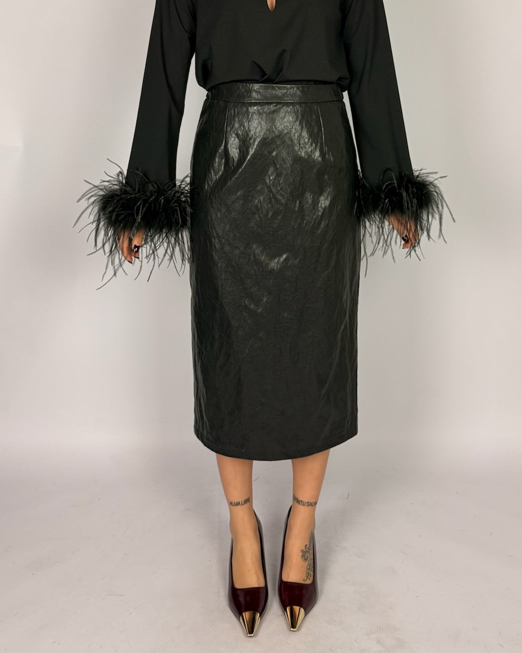 Gonna Tubino Ecopelle Donna Tensione in Art. 27G6134