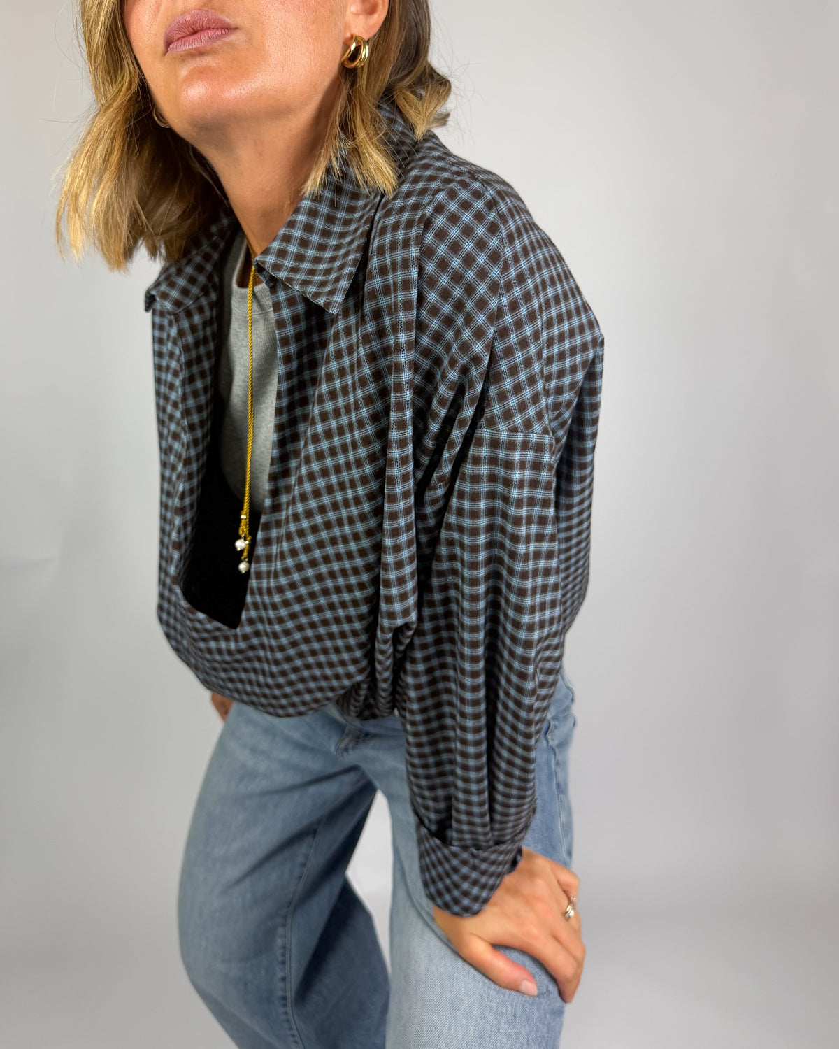 Camicia Quadro Con Canotta Eleh Donna Art. EFW260180