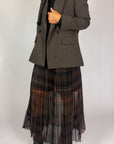 Gonna Lunga Tartan Plisse NouConcept Donna Art. N-G68-17227