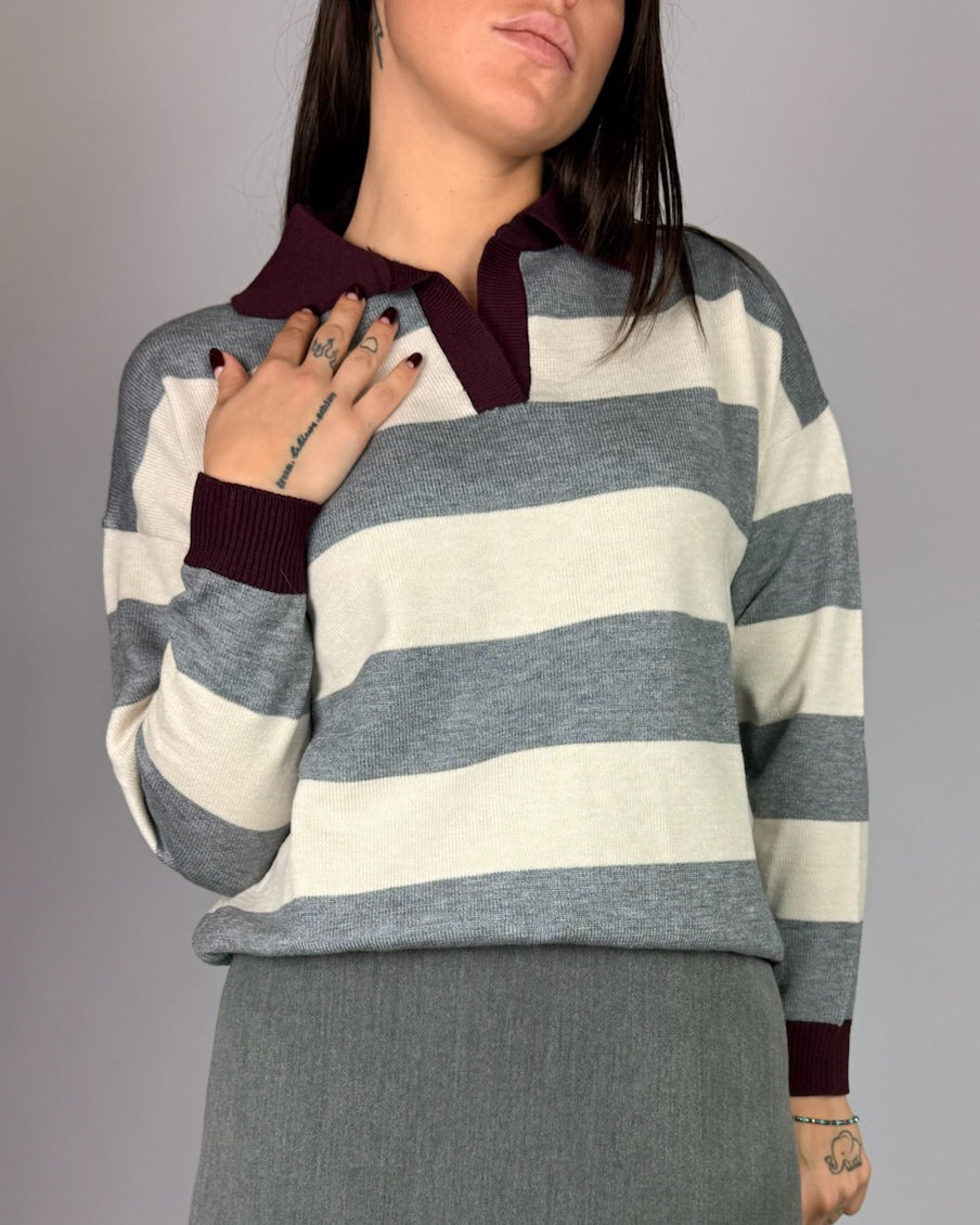 Polo Riga ColloContrasto Susy Mix Donna Art. AI51360