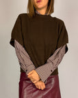 Maglia Gilet con Manicotti  Donna Art. 126/WL7262