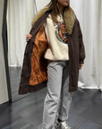 Bomber Lungo Collo Pelliccia staccabile Susy Mix Donna Art. G5863
