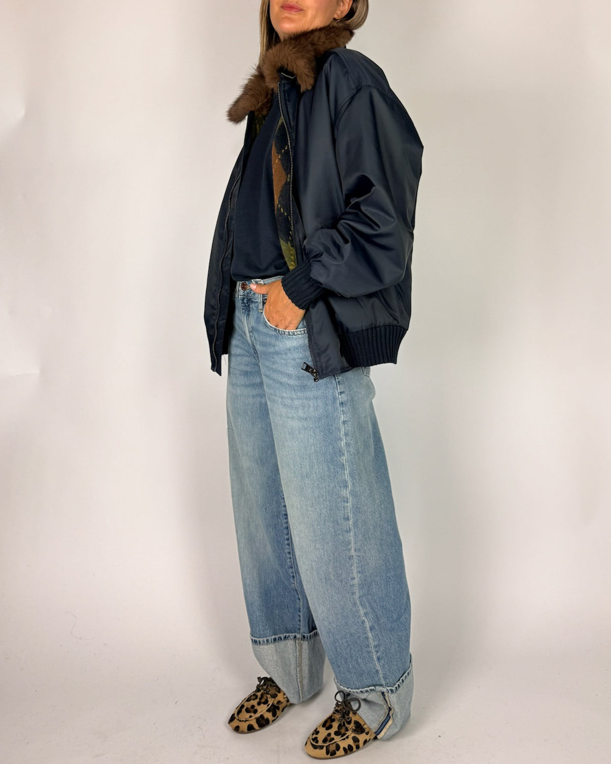 Bomber Collo Ecofur Motel Donna Art. W26J252