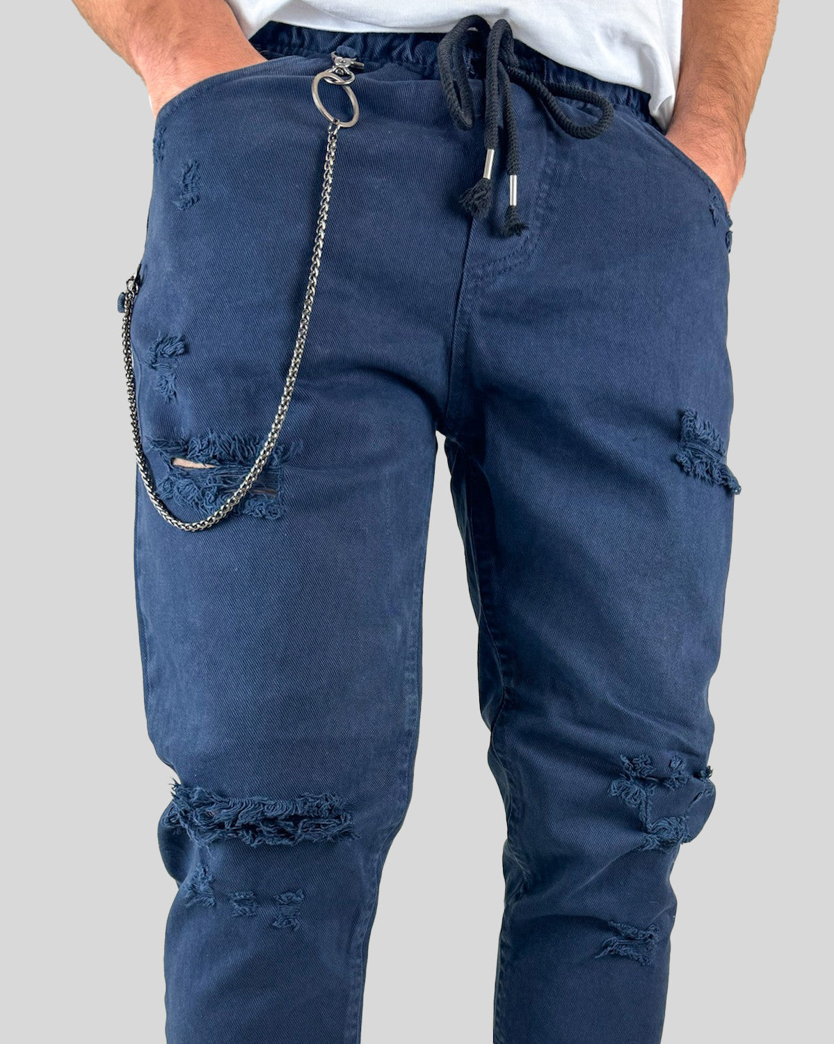 Pantalaccio Strappato Bull Denim 1921 Store Art. MYKONOS - 1921 Store