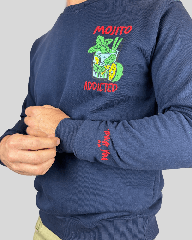 Felpa Superculture Girocollo Mojito Addicted  Art. A249 - 1921 Store