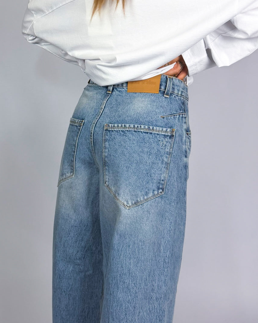 Jeans Marlene-L333 NM Baggy Noir 'n' Bleu Donna Art. P197J144N302NM