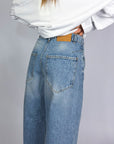 Jeans Marlene-L333 NM Baggy Noir 'n' Bleu Donna Art. P197J144N302NM