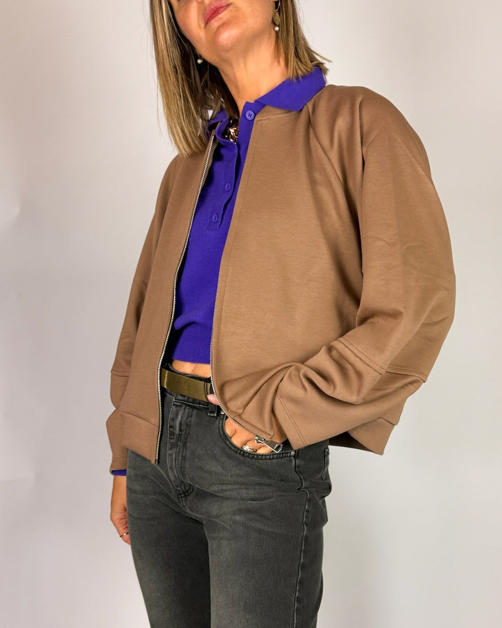 Felpa Zip Donna Susy Mix Art. 2768