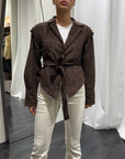 Giacca Suede Cintura Susy Mix Donna Art. 2892