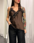 Top Assimmetrico Pizzo Susy Mix Donna Art. C81635
