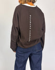 Felpa Girocollo Interrotto ScolloV NouConcept Donna Art. N-F2606-17217