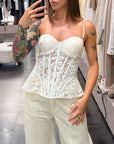 Top Bustino Pizzo Donna Art. 95601