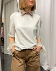 T-shirt Colletto e Polsi Susy Mix Donna Art. 01M670PE26R