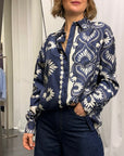Camicia Lastra Stampa Foulard 100%Seta  Weekend MaxMara Donna Art.2615191011600