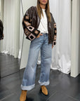 Bomber Ecopelle Manica Ricamo Susy Mix Donna Art. S0063
