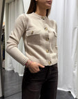 Cardigan in Maglia 100% Lana Vergine Weekend MaxMara Donna Art.2525346032600